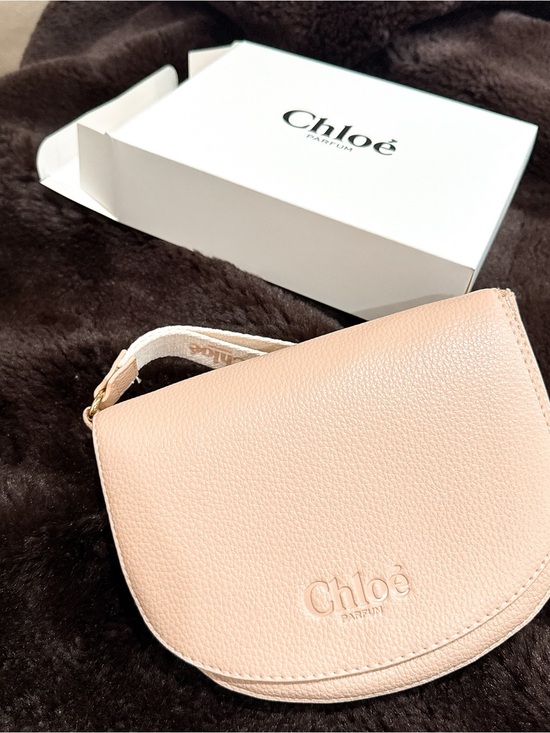 Chloe Handbags - Chloe Pebbled faux Leather wristlet